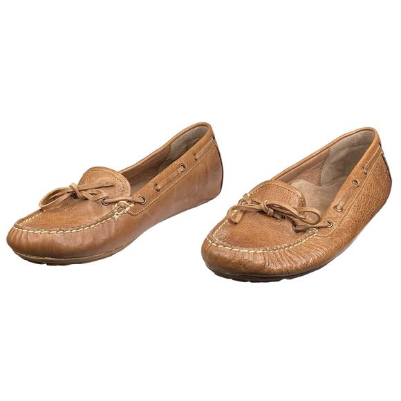 Abeo Women's Marilee Tan Leather Slip On Flats Size US 6 - Picture 6 of 12